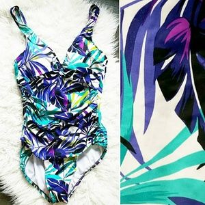 Croft & Barrow Floral One Piece Swim Suit